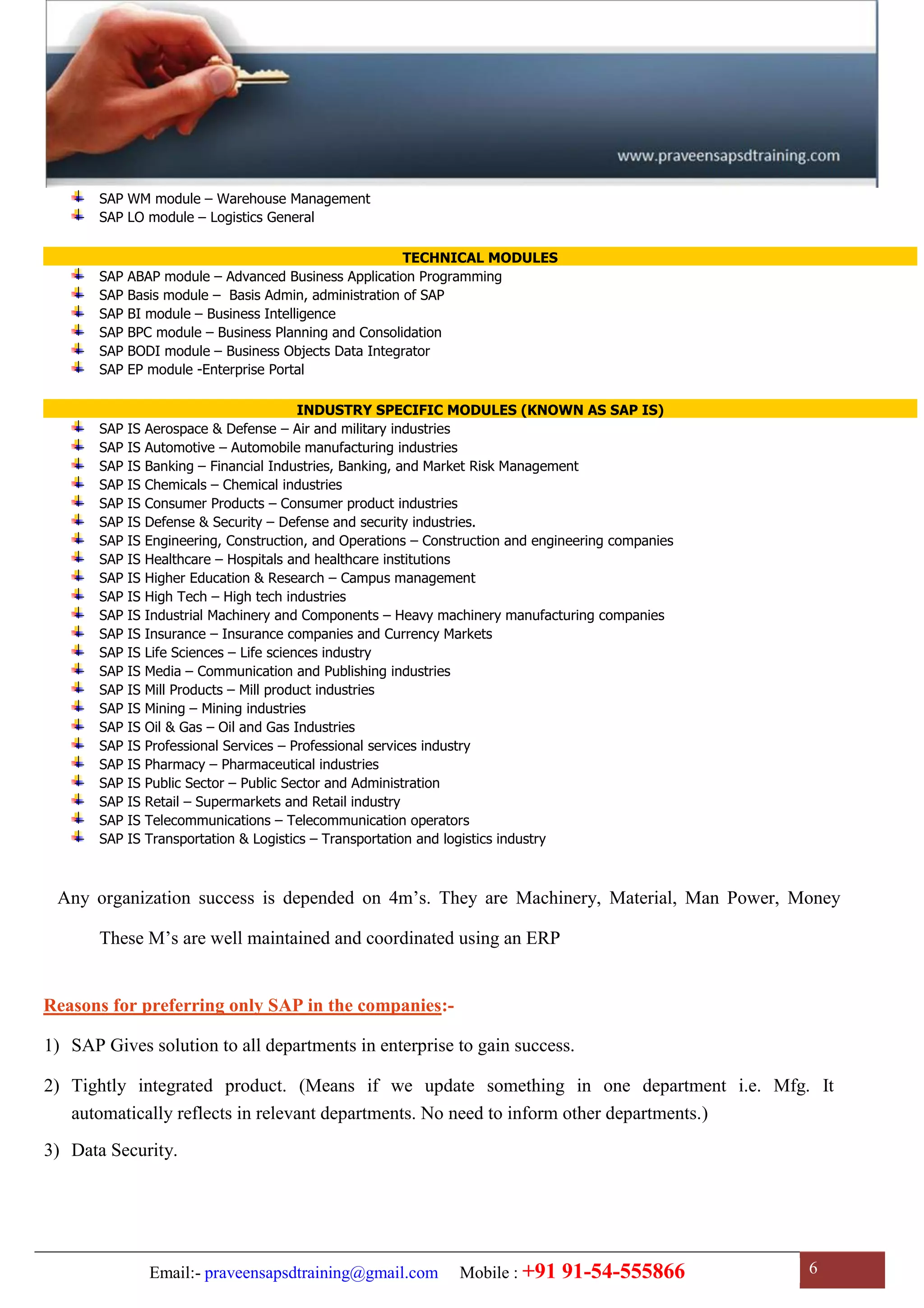 SAP SD Training | SAP SD Configuration Guide | SAP SD Study Material | PDF