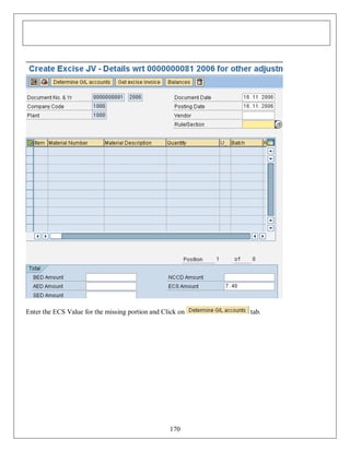Enter the ECS Value for the missing portion and Click on

170

tab.

 