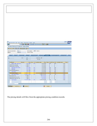 The pricing details will flow from the appropriate pricing condition records.

246

 