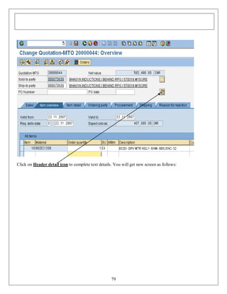 Click on Header detail icon to complete text details. You will get new screen as follows:

79

 