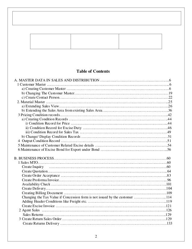 Sap Sd-User-Manual