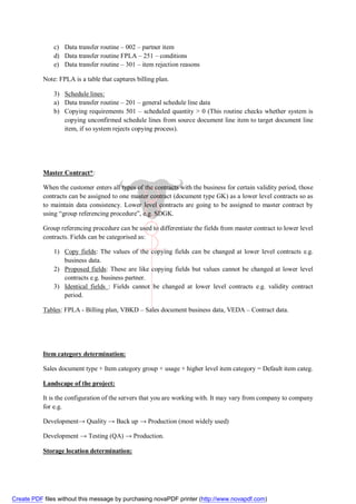 SAP SD Notes | PDF