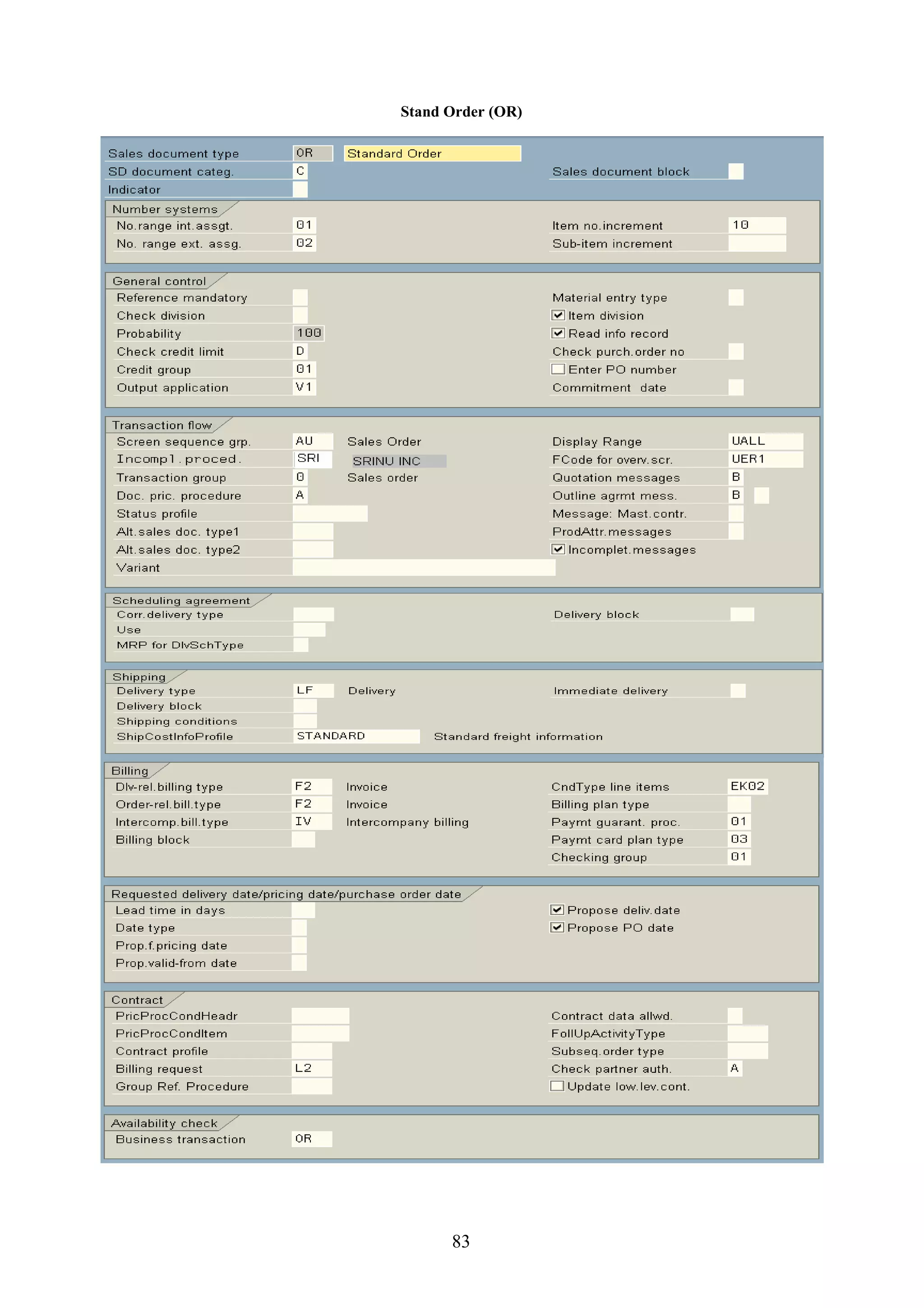 Stand Order (OR)




      83
 