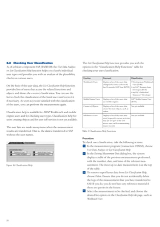 User Classification Table Sap system-measurement-guide | PDF