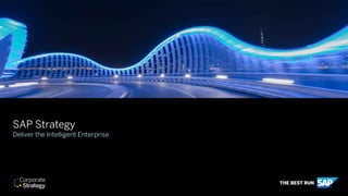 INTERNAL
SAP Strategy
Deliver the Intelligent Enterprise
 