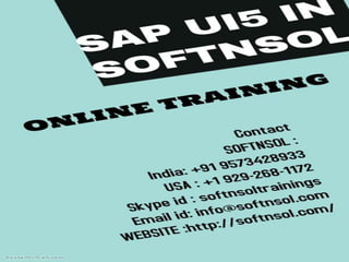 SAP UI5 COURSE E-LEARNING