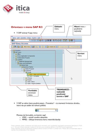 Sap00 1 - Základní ovládání sap | PDF