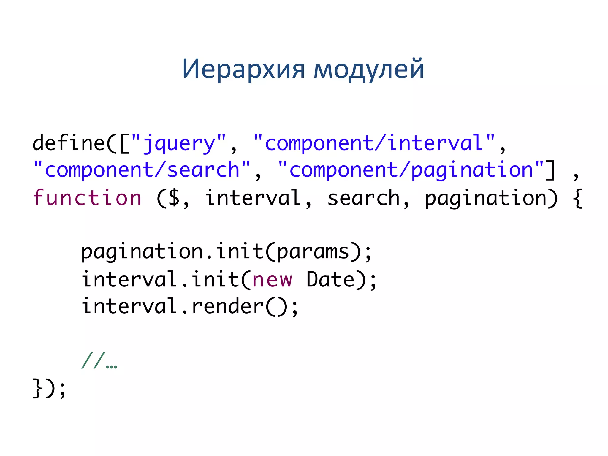 Иерархия модулей
 