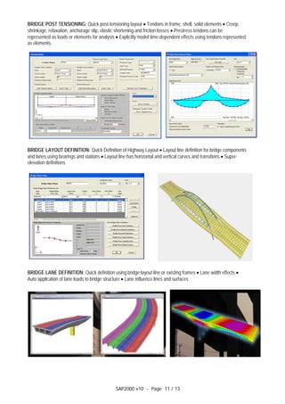 Sap2000 v10 | PDF