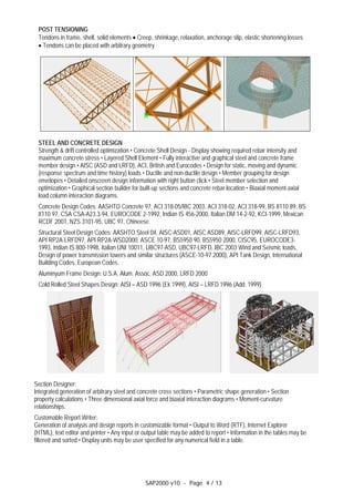 Sap2000 v10 | PDF