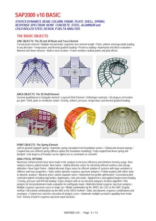 Sap2000 v10 | PDF