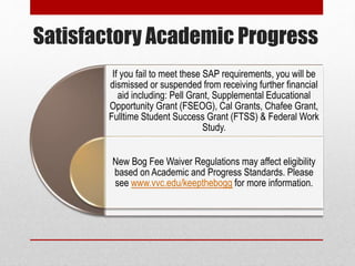 Satisfactory Academic Progress - 2016-2017 - v2 | PPT