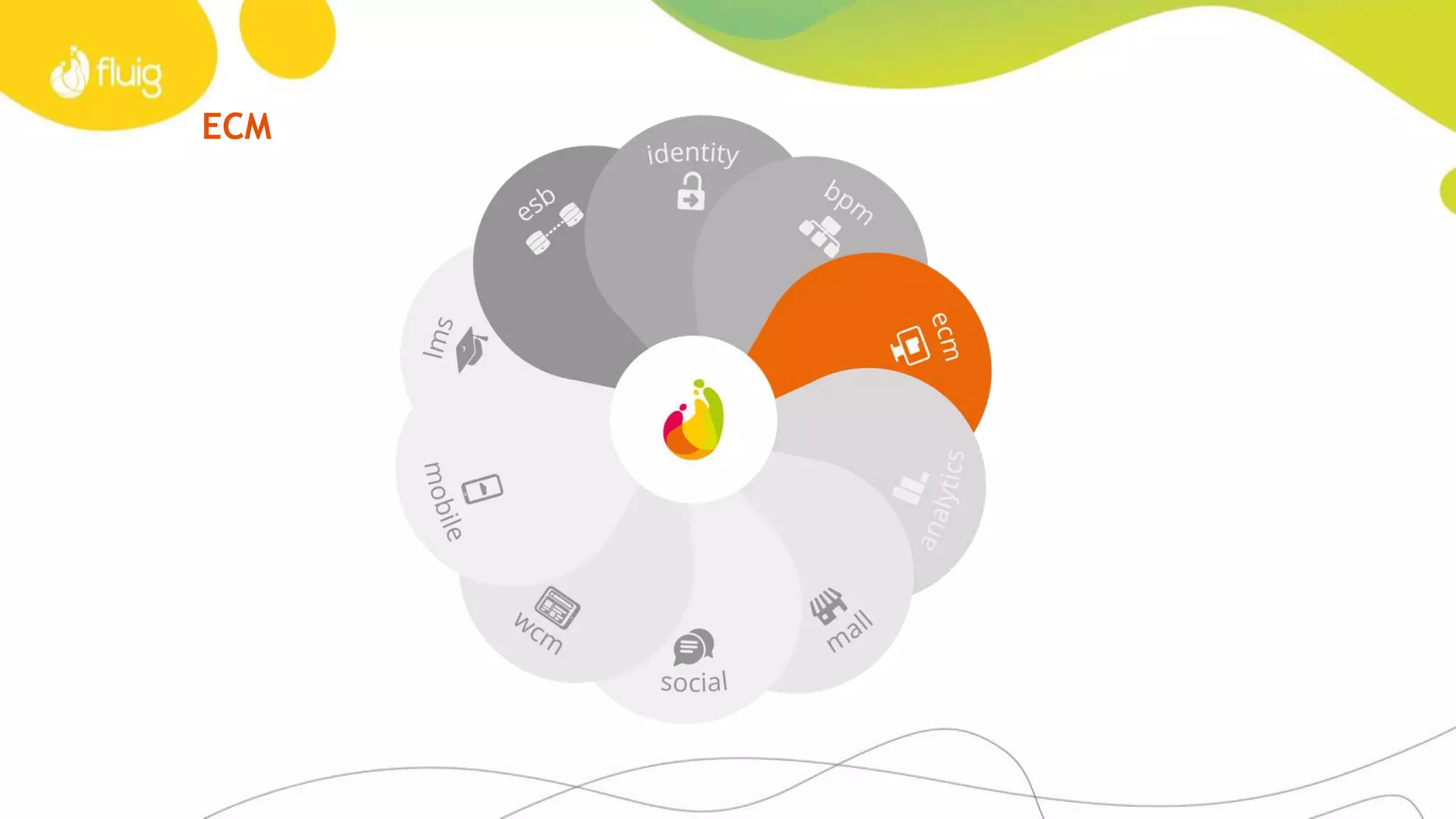 BPM: POSSIBILIDADES FLUIG + SAP
Recebimento de bens e serviços
Cadastro de Fornecedores
Cadastro de Clientes
Aprovações de Pedidos,
Despesas e Desconto
Cadastro de Materiais
Requisição e Cotação de Compras
Avaliação de Fornecedores
Solicitação de Materiais e
Serviços
Solicitação de Pagamento
Cadastro, consulta e
manutenção de
centros de custos
SAP
Até 20% de economia
nos custos operacionais
(Gartner)
 