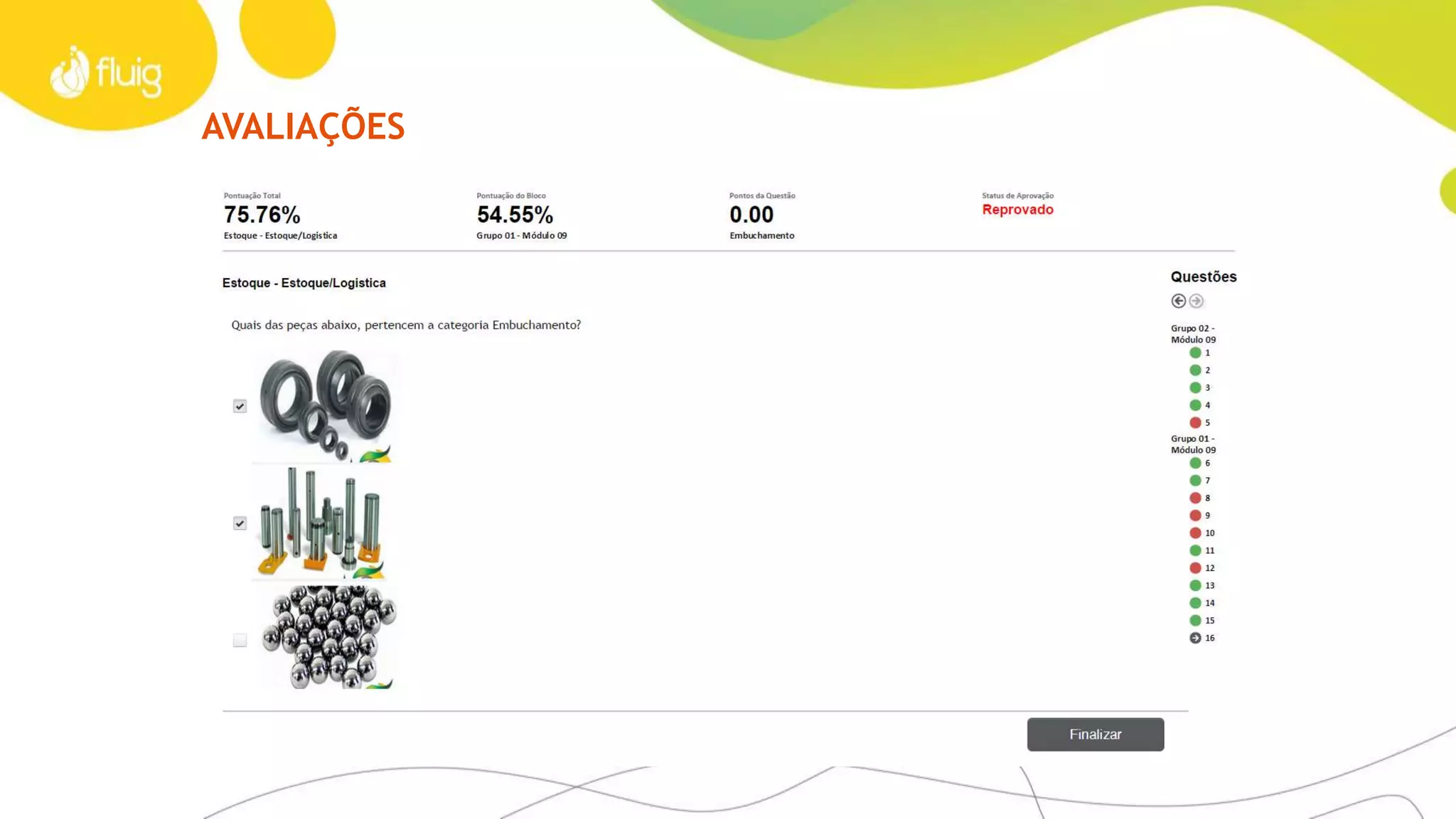 APRENDIZADO – ASSISTA AO TREINAMENTO
 