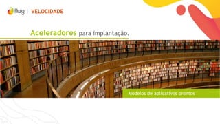 PLATAFORMA PARA SEUS PROJETOS
Nuvem
Sua empresa
Quanto mais projetos a empresa tiver usando a plataforma, maior será o retorno do investimento,
uma vez que os valores pagos permanecem os mesmos.
Ambiente privilegiado na nuvem pública, com toda a segurança e performance, mas há a opção de
rodar na sua empresa.
Projeto 1 Projeto 2 Projeto 3 Projeto 4
ROI
 