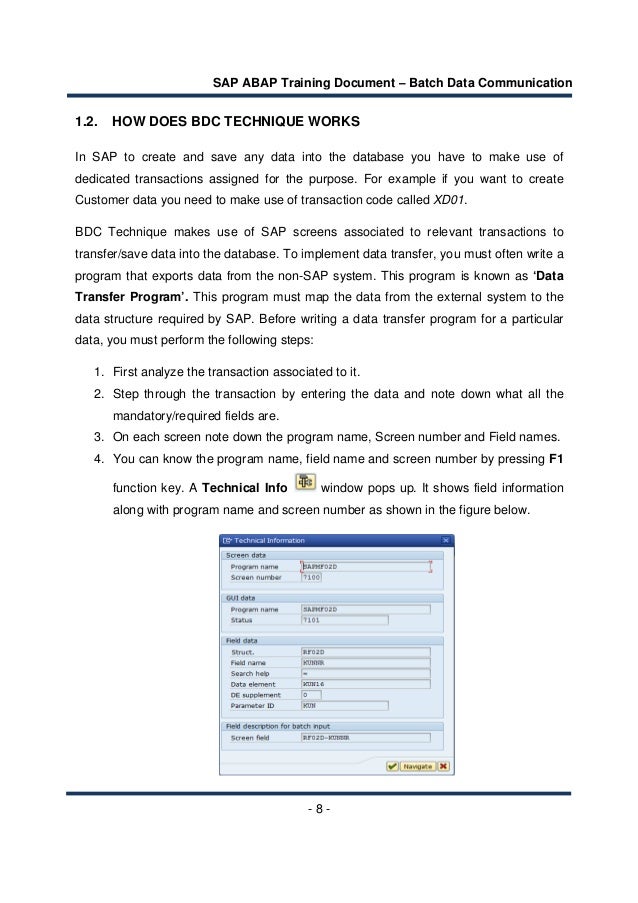 Create Bdc Program Sap Abap Consultant