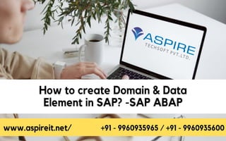 Sap abap domain creation