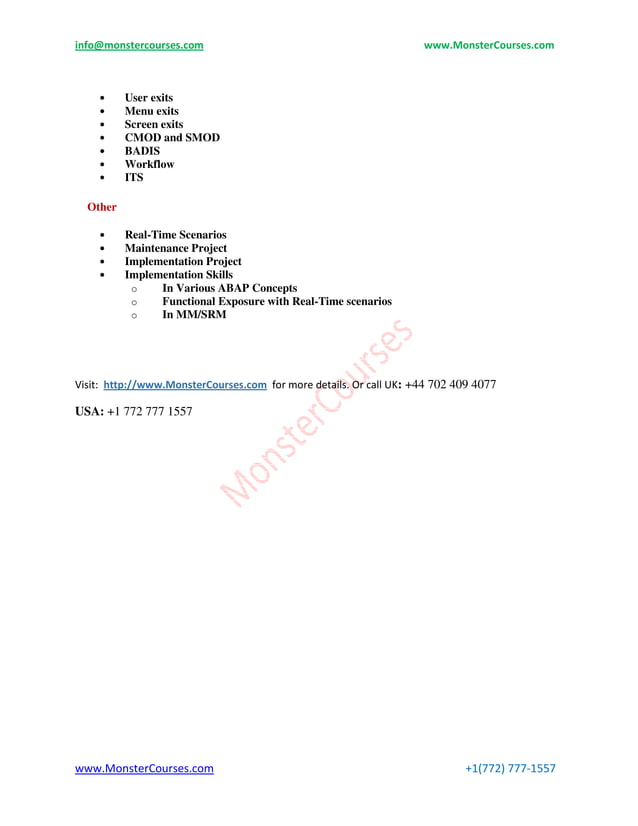 Sap abap online training pdf