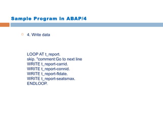Sap abap training Overview | PPT