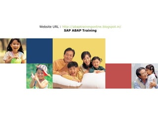Website URL : http://abaptrainingonline.blogspot.in/
SAP ABAP Training
 
