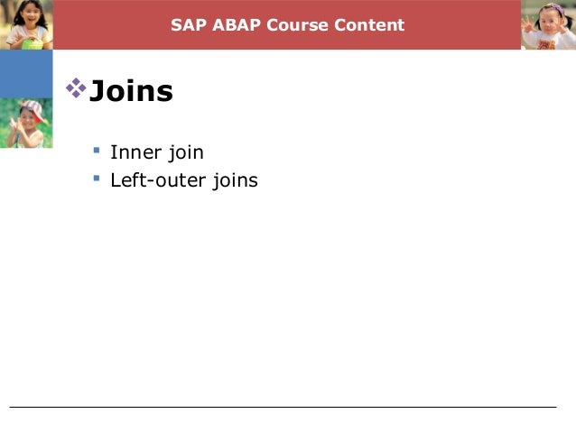 Left outer join abap Left outer join abap