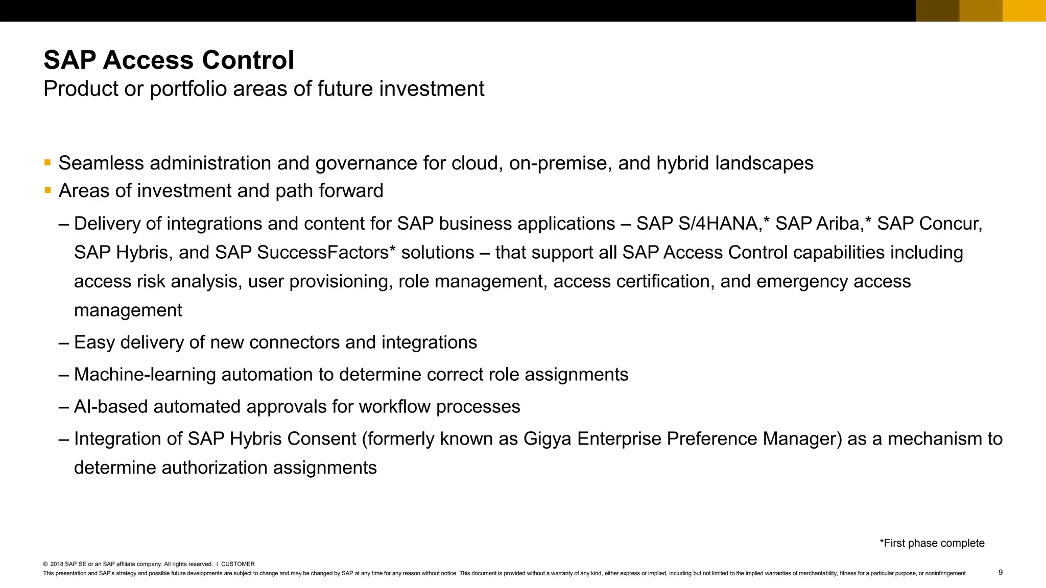 SAP Acess Control Road Map to help you better plan your implementation ...
