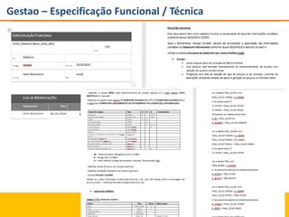 Gestao – Especificação Funcional / Técnica
 