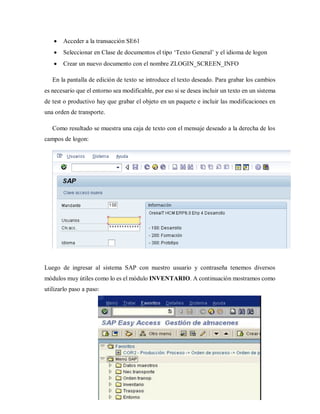 Sap actividad final 3 er corte | PDF