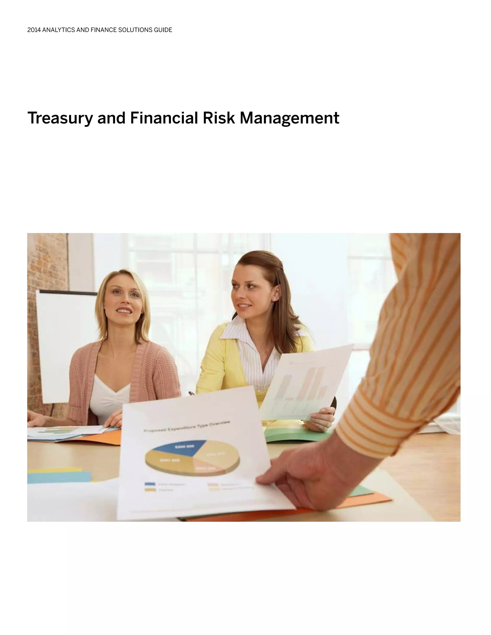 Treasury and Financial Risk Management
2014 ANALYTICS AND FINANCE SOLUTIONS GUIDE
 