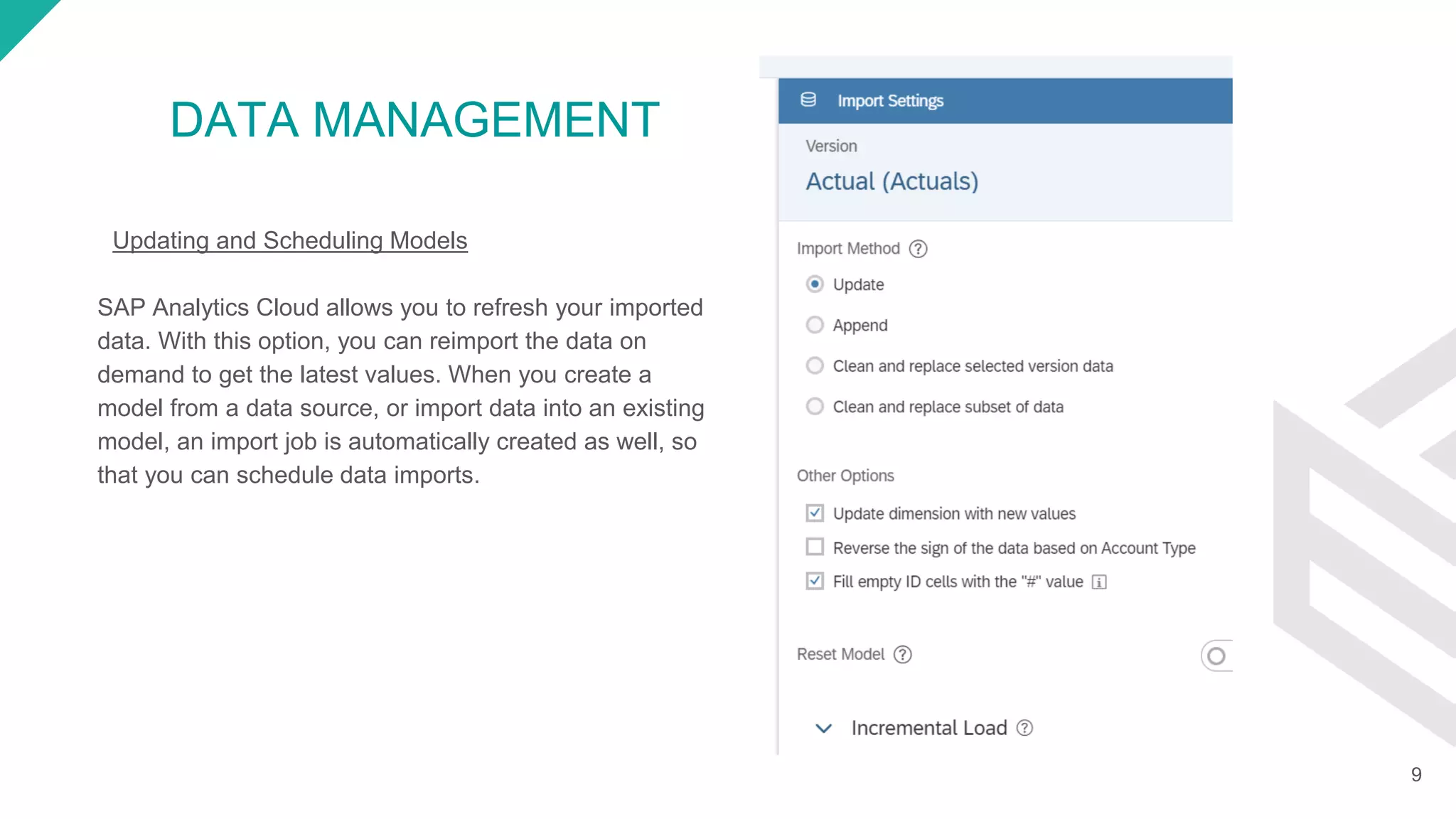 Data ingestion and Acquisition on SAP Analytics Cloud | PPT