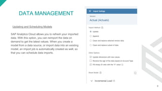 Data ingestion and Acquisition on SAP Analytics Cloud | PDF
