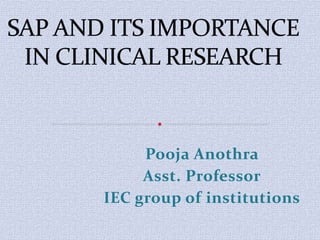 Pooja Anothra
Asst. Professor
IEC group of institutions
 