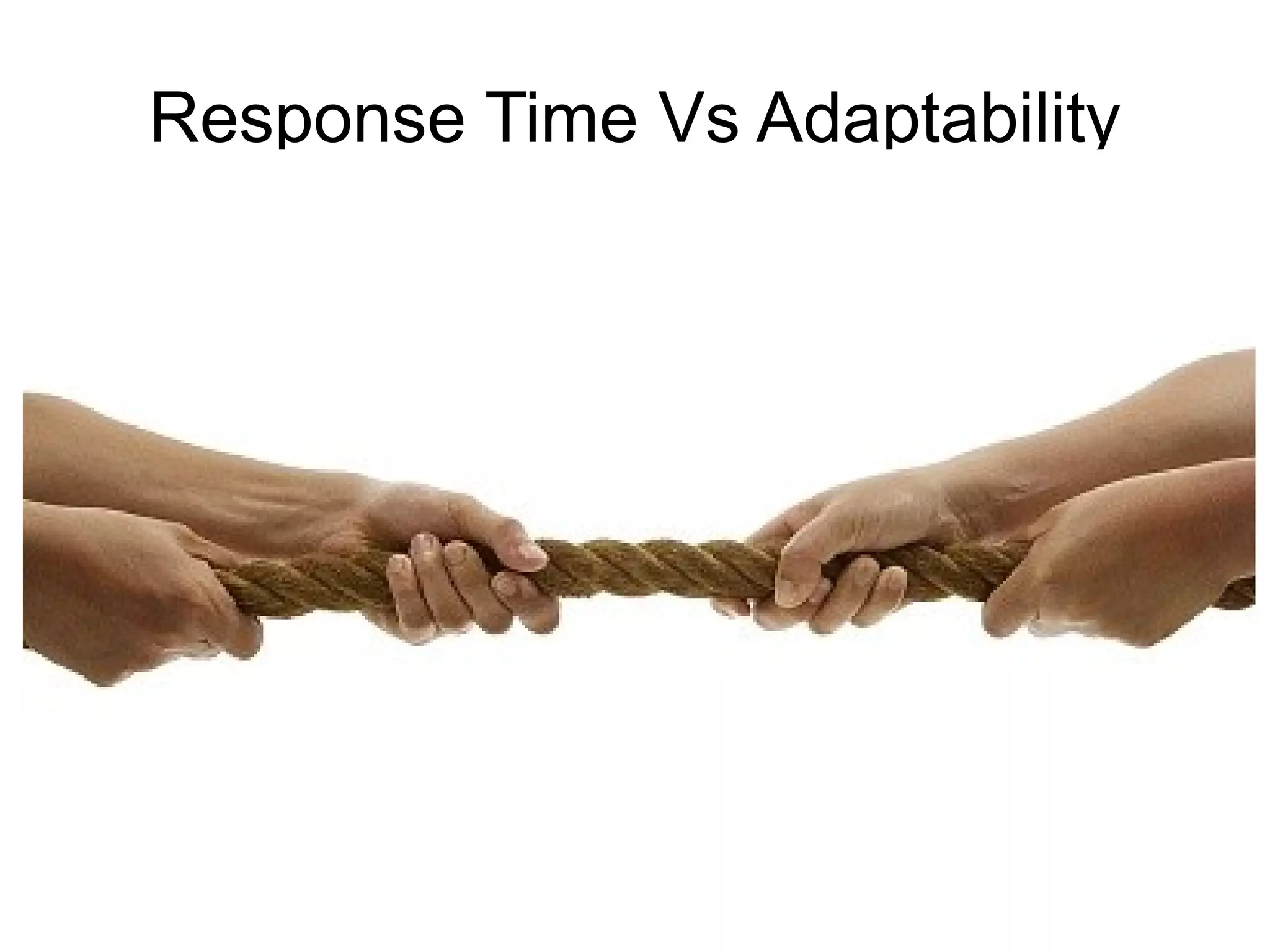 Response Time Vs Adaptability
 