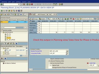 Check the output in Planning view/ Data View for Phase in Product 
 