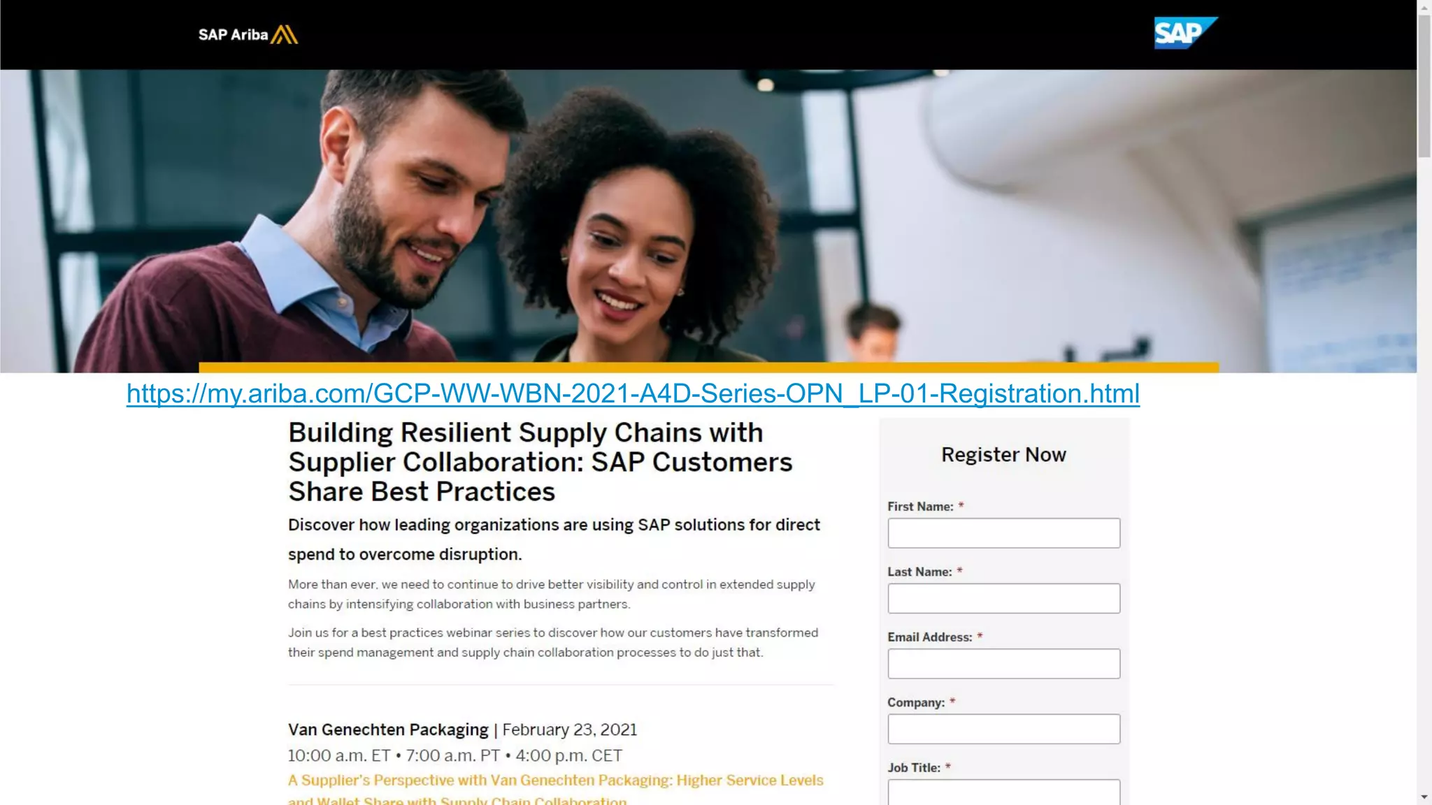 61
© 2021 SAP SE or an SAP affiliate company. All rights reserved. ǀ Public
Public
https://my.ariba.com/GCP-WW-WBN-2021-A4D-Series-OPN_LP-01-Registration.html
 