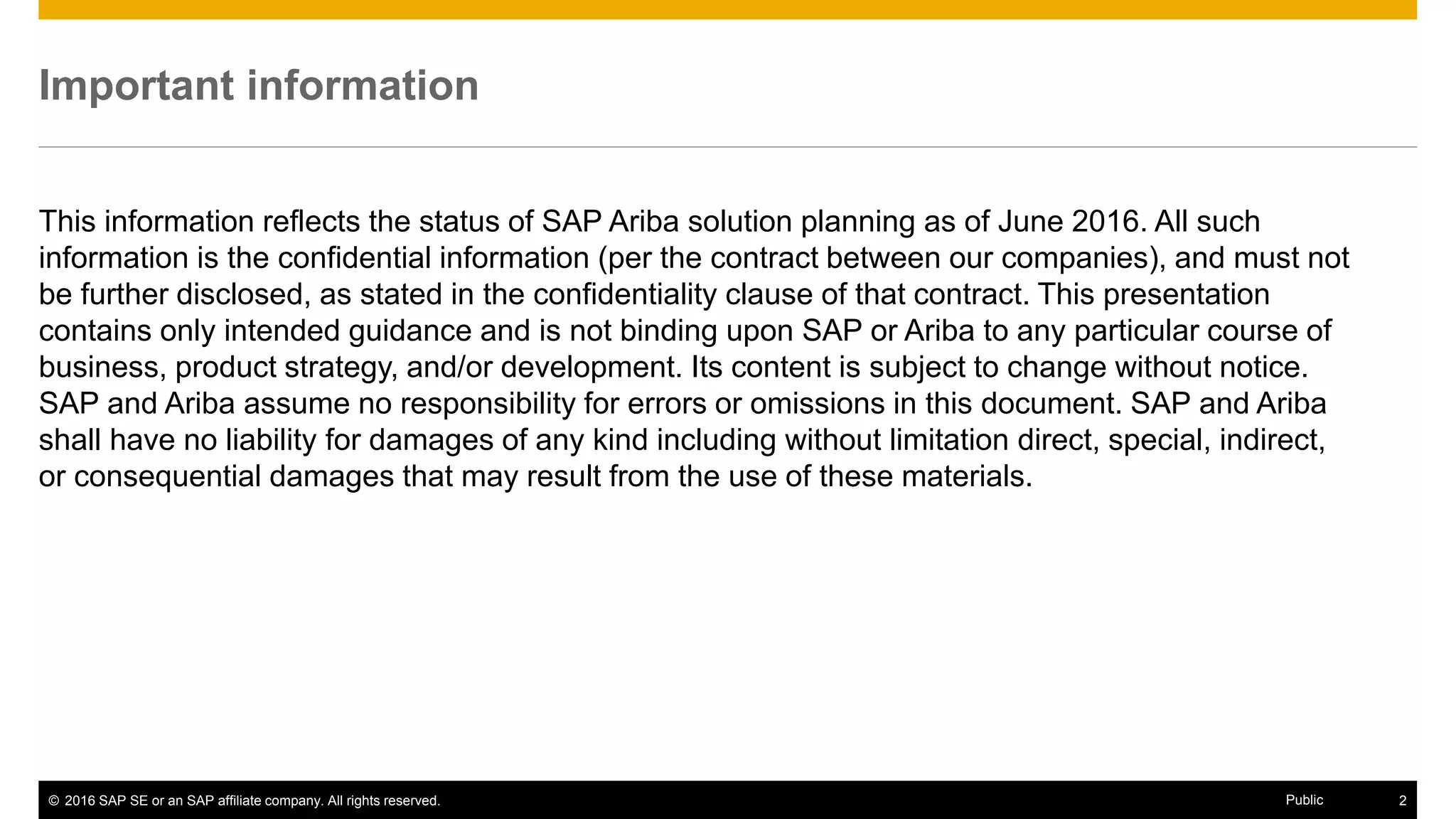 SAP Ariba Procurement and SAP Fieldglass Solution Integration PPT