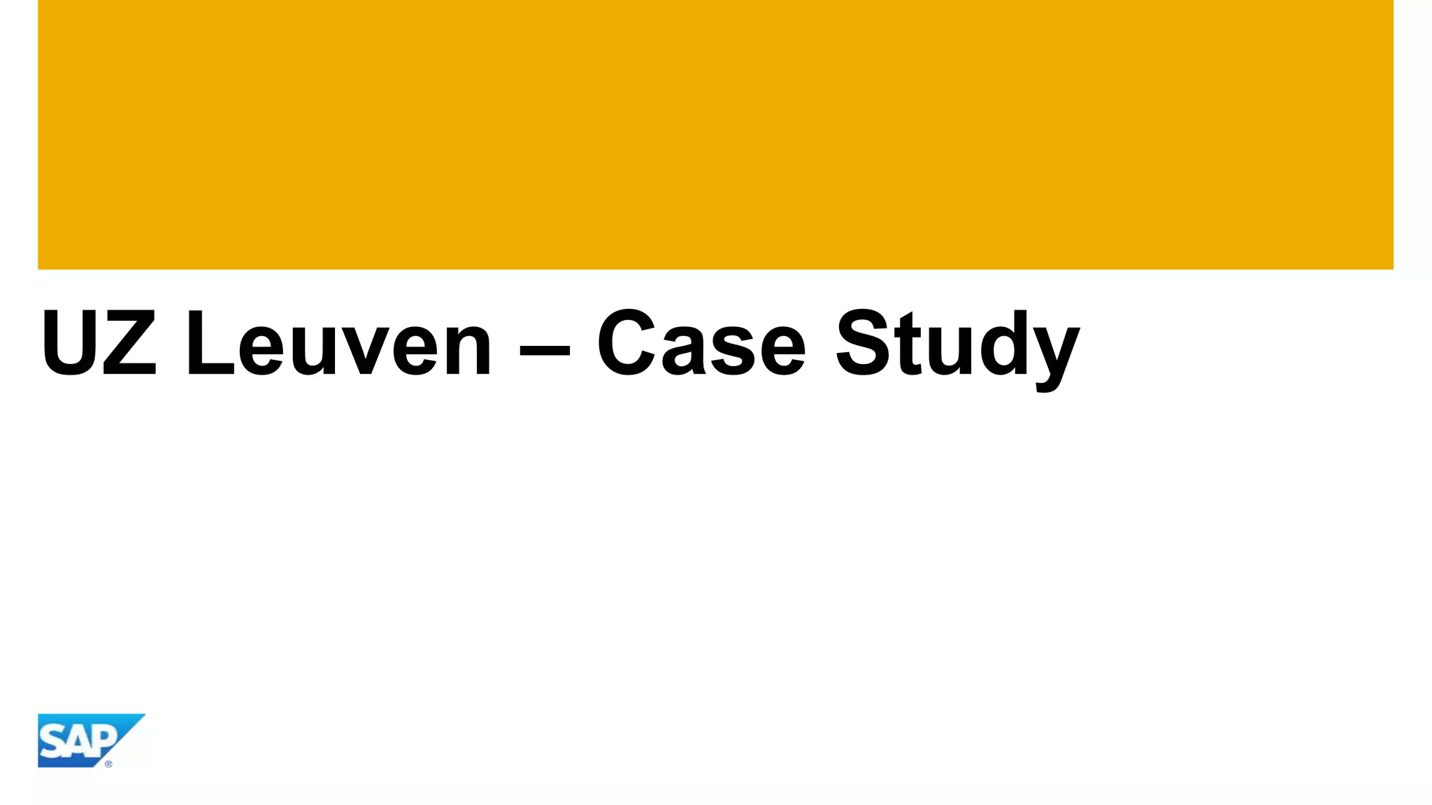UZ Leuven – Case Study
 