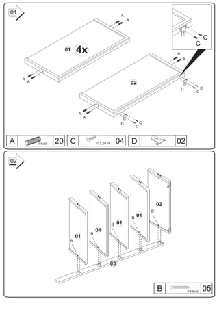 01                                                    A
                                                          A



                                                                                                        C
                                                                                              C
                     01    4x                                                      A
                                                                                       A




     A
         A                                                    02
                                                                                       D            C
                                                                                               C




                           A
                               A
                                                      D               C
                                                                  C



A            8x30   20 C                3,5x16       04 D                          02

02




                                                                              02
                                                                          B
                                                              B
                                                                  01
                                                 B   01
                                       01
                                   B
                          01
                      B




                                             03




                                                                              B            4,5x30   05
 