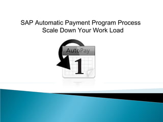SAP Automatic Payment Program Process 
Scale Down Your Work Load 
 