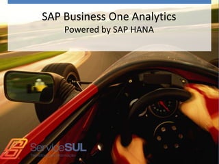 SAP Business One Analytics
    Powered by SAP HANA
 