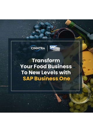 SAP B1 ERP for Food Industry - Cinntra