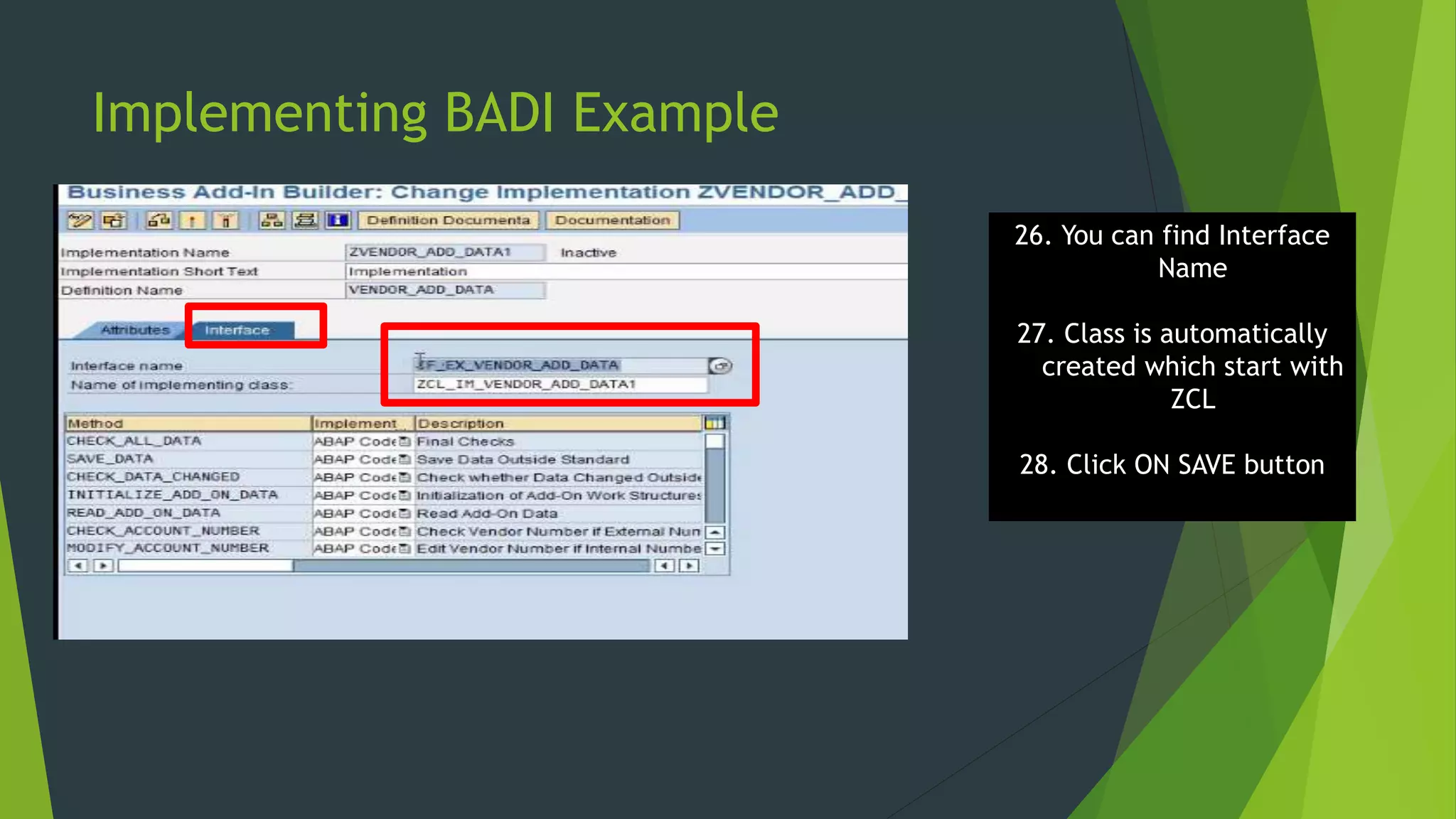 SAP BADI Implementation Learning for Functional Consultant | PPTX