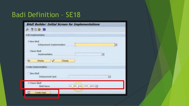 sap badi implementation tutorial