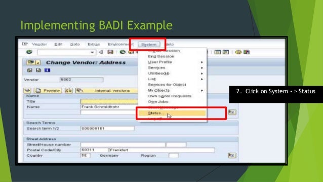 sap badi implementation tutorial