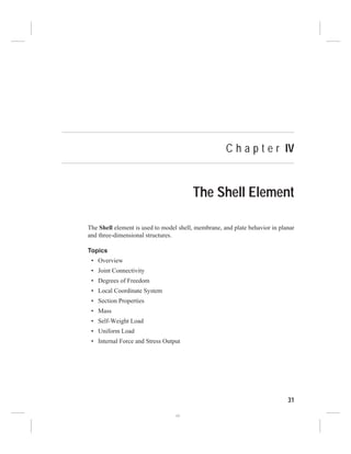 Sap Shells Example Sap2000 basic | PDF