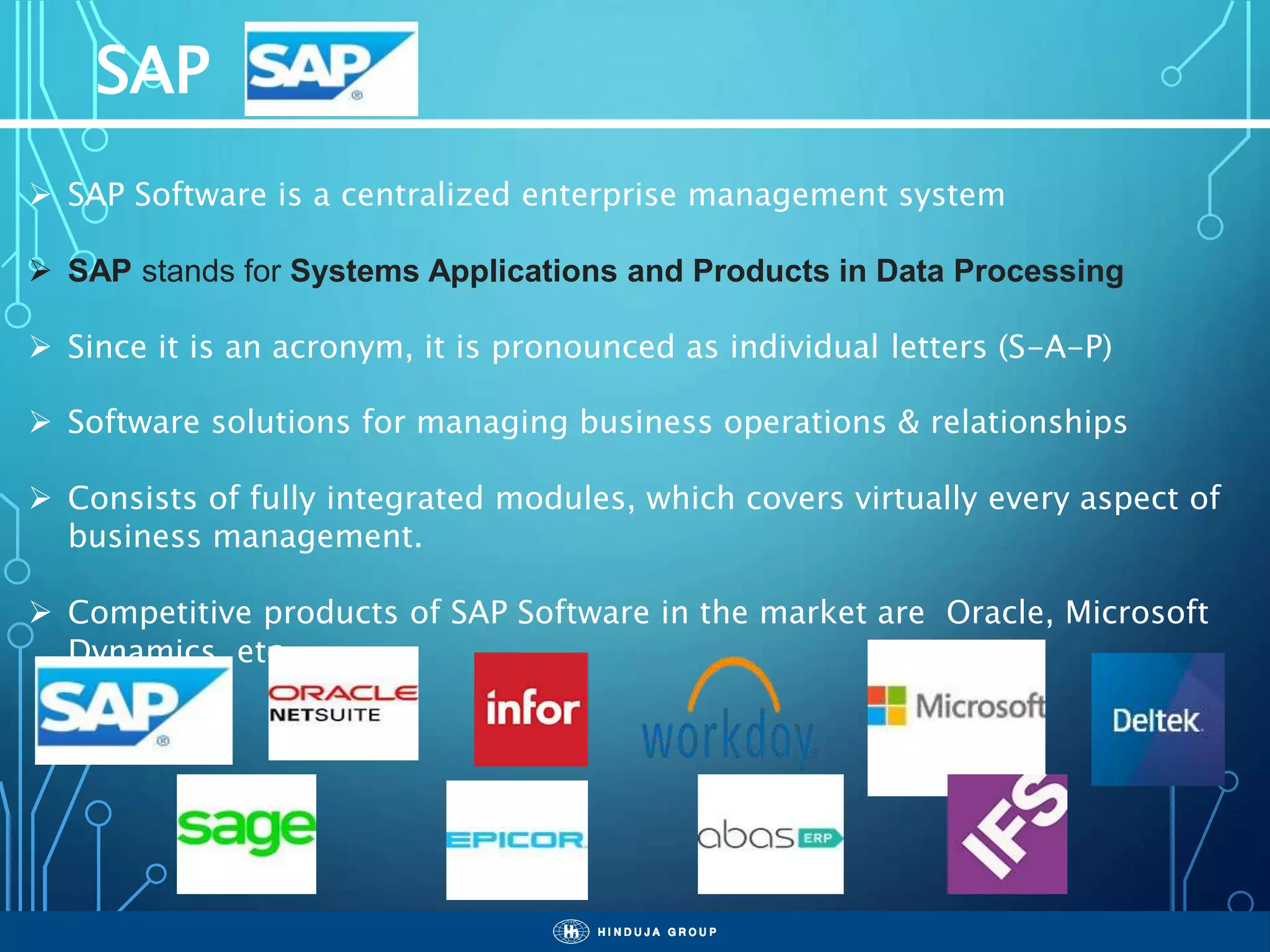 Sap basics (SAP Modules) | PPTX | Business | Business and Finance