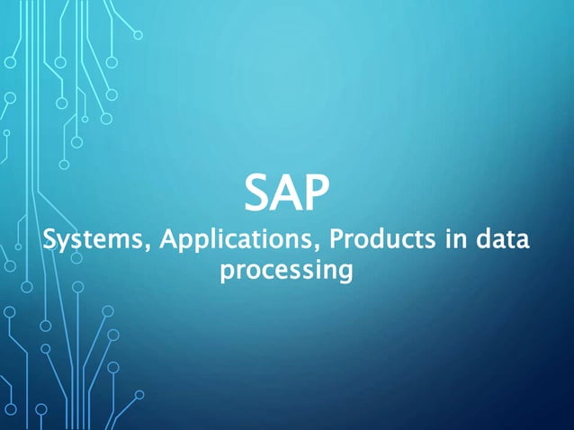 Sap basics (SAP Modules) | PPTX | Business | Business and Finance