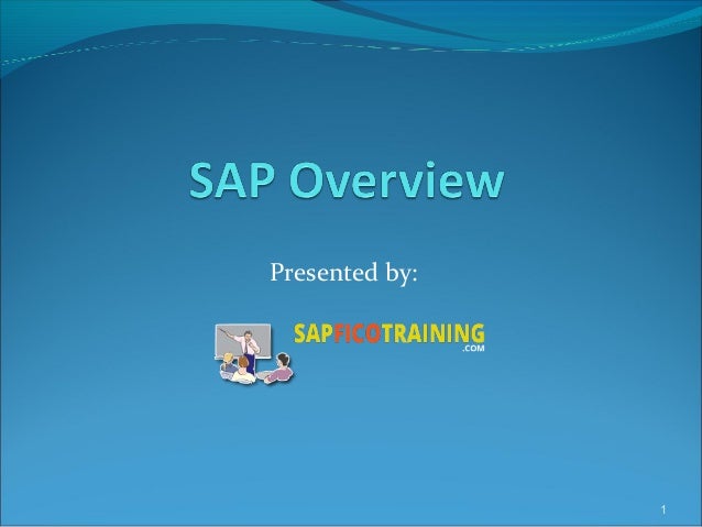 SAP Basics and Overview