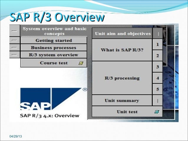 Sap basic training sap overview