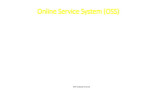 Online Service System (OSS)
 OSS is a set of SAP’s online services such as bug
fixes and useful implementation information
 OSS Notes
 Hotpacks
 Remote Connections
 Send questions to SAP
 ABAP registration
SAP Technical Overview
 